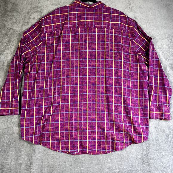 Robert Graham Button Up Long Sleeve Plaid Men's 4XL Rustic Outdoors Hiking - Picture 2 of 9